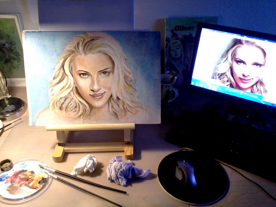 Scarlett-Johansson-i-oil-color-by-Ole-M.