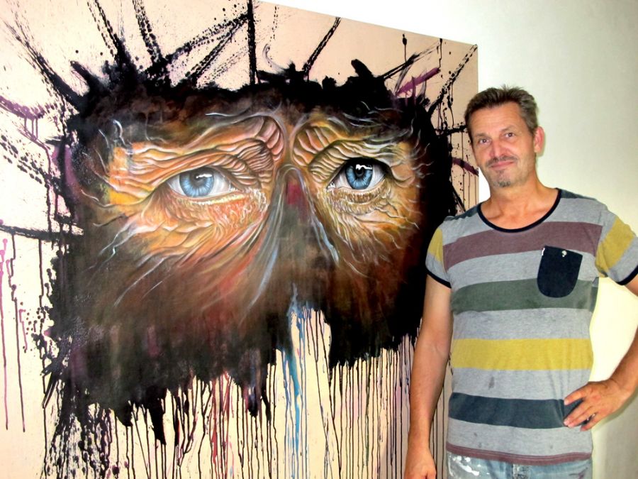 Almost finished with the painting...Me i