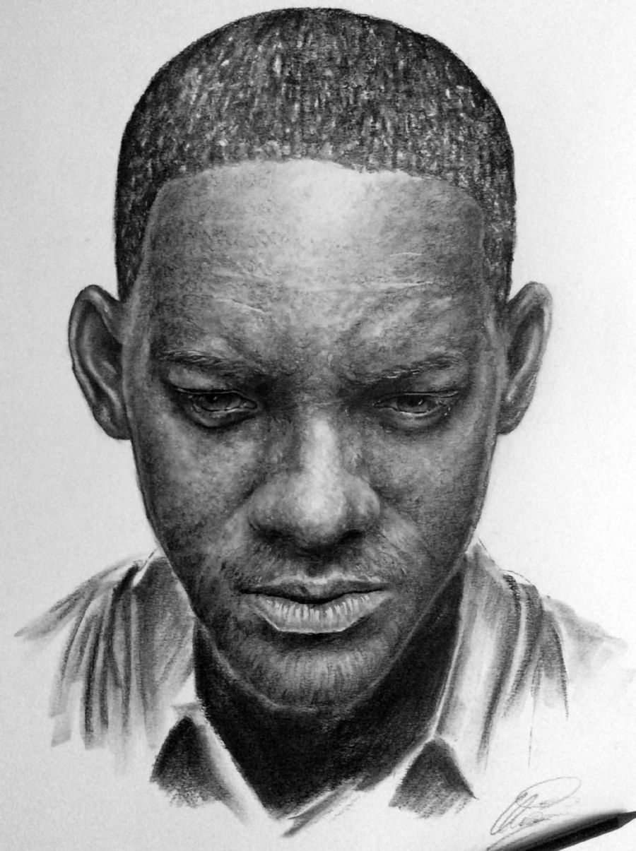 Will Smith (lighter version) drawing, by