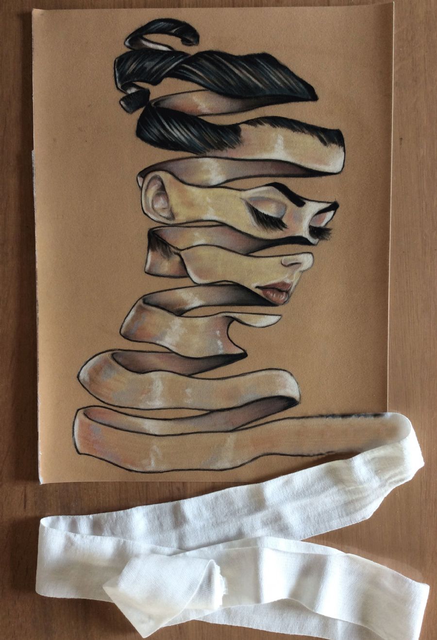 Surrealisme by; Ole M Hedeager...pastel