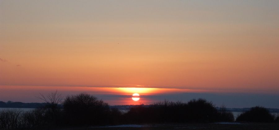Solnedgang i Sønderjylland