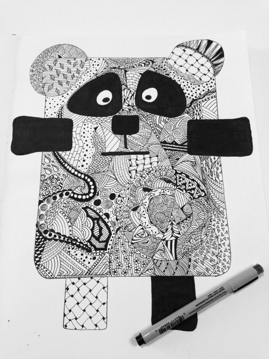 Doodle panda