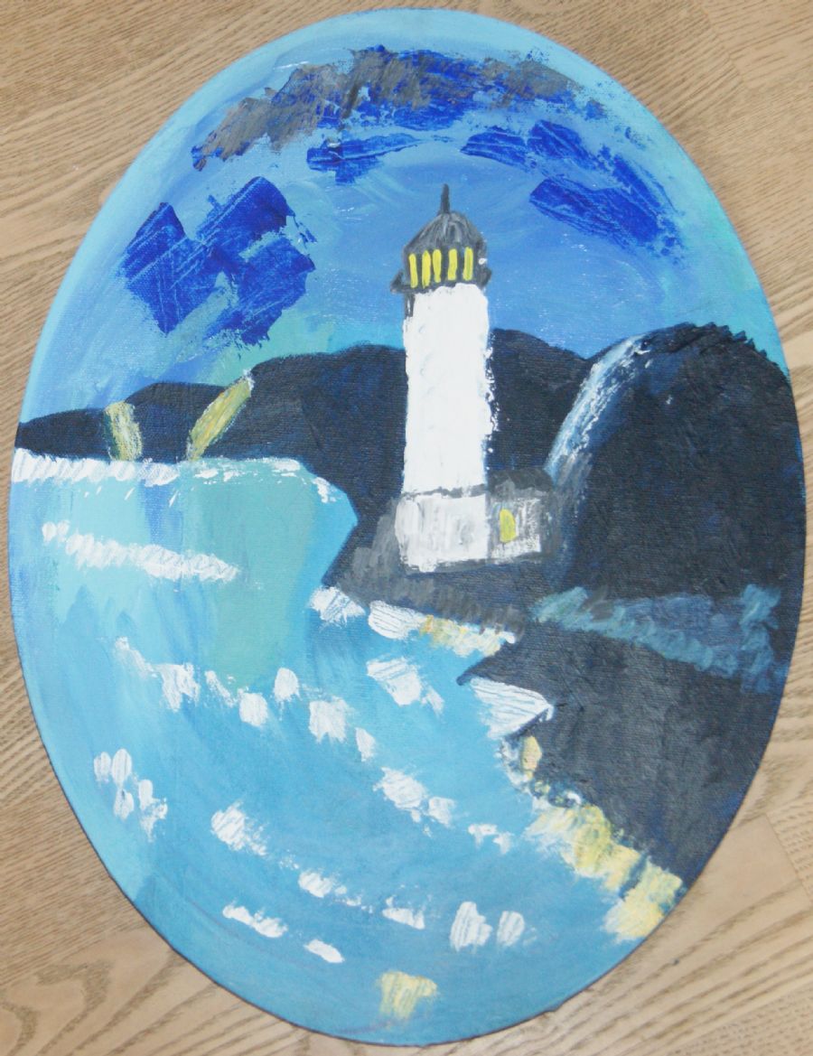 Lighthouse Sletterhage fyr Helgenas