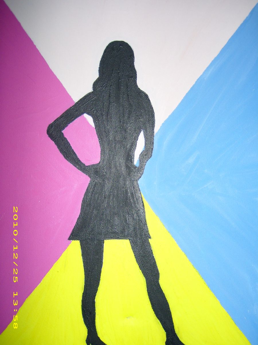 Silhouette woman