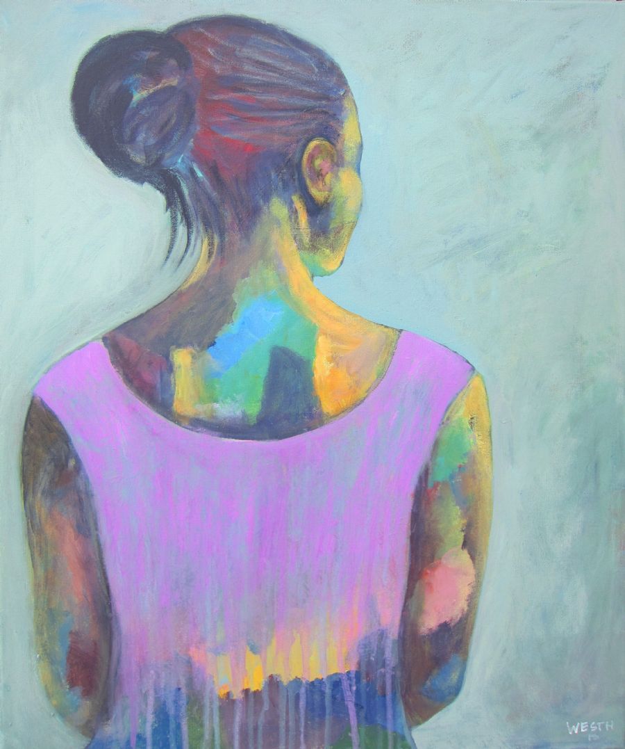 Colourful woman