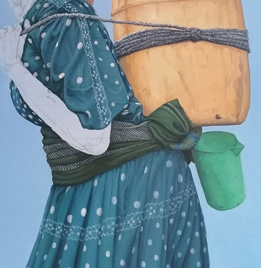 Udsnit af Jeg bærer med smil min byrde.