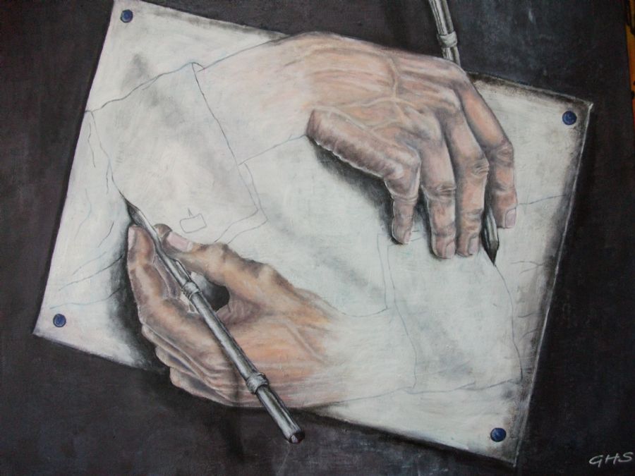 Eschers tegnede hænder