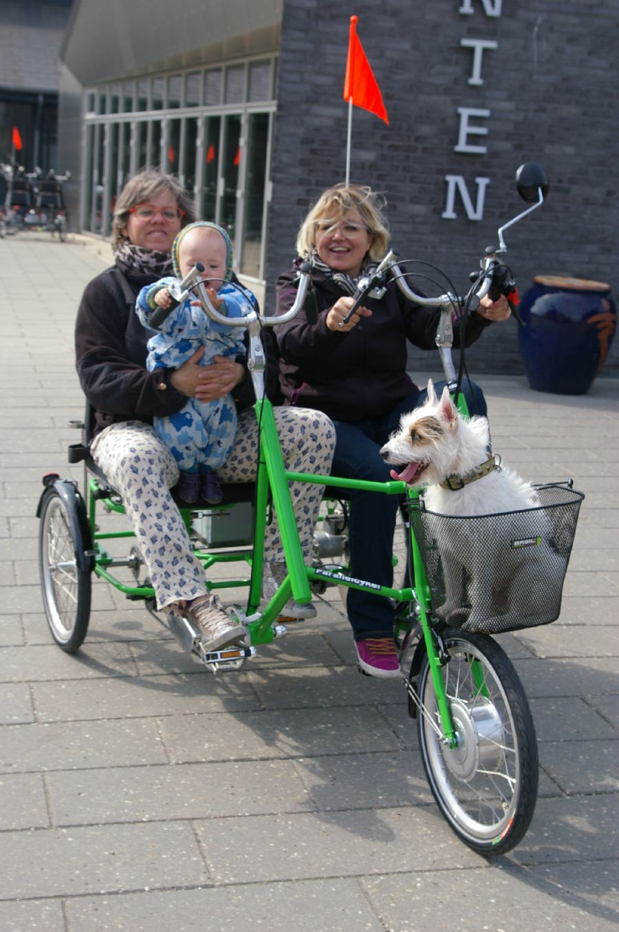 Parallelcykel til 2 personer med EL