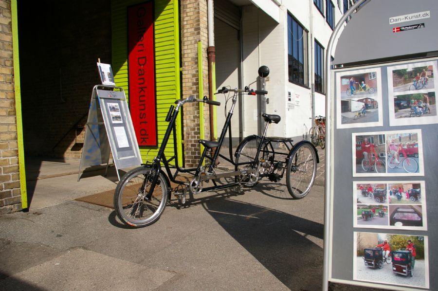 3-hjulet tandem fra Dan-Kunst.dk