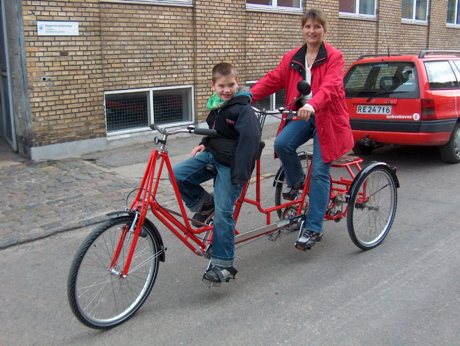 3-hjulet tandem fra Dan-Kunst.dk
