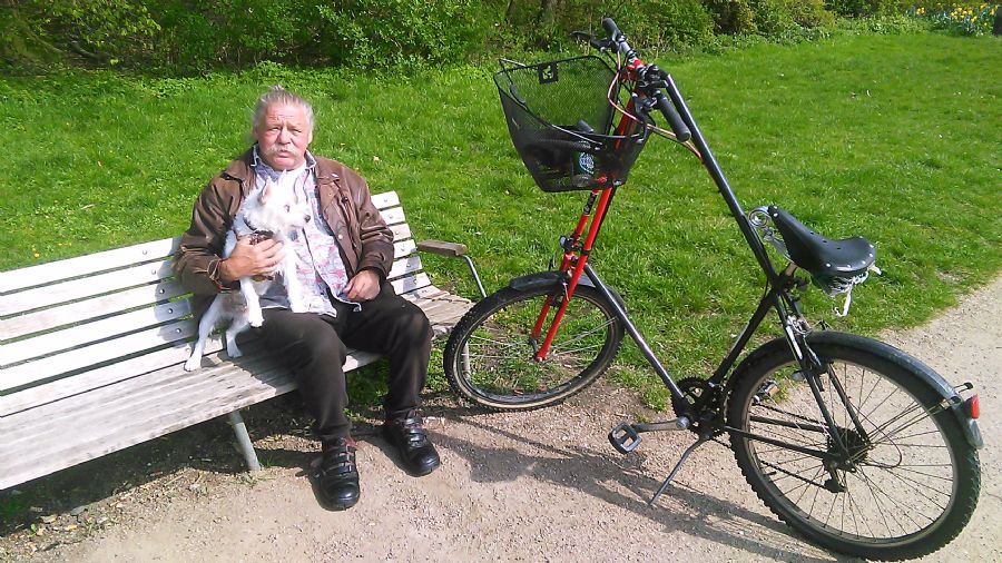 Balder og mig på bænken