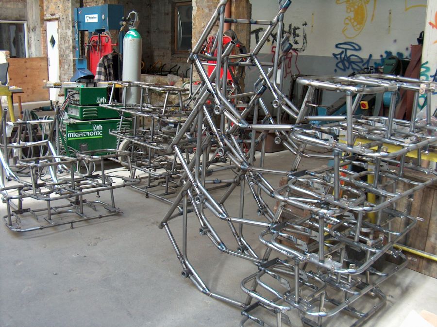 Parallelcykelstel svejst