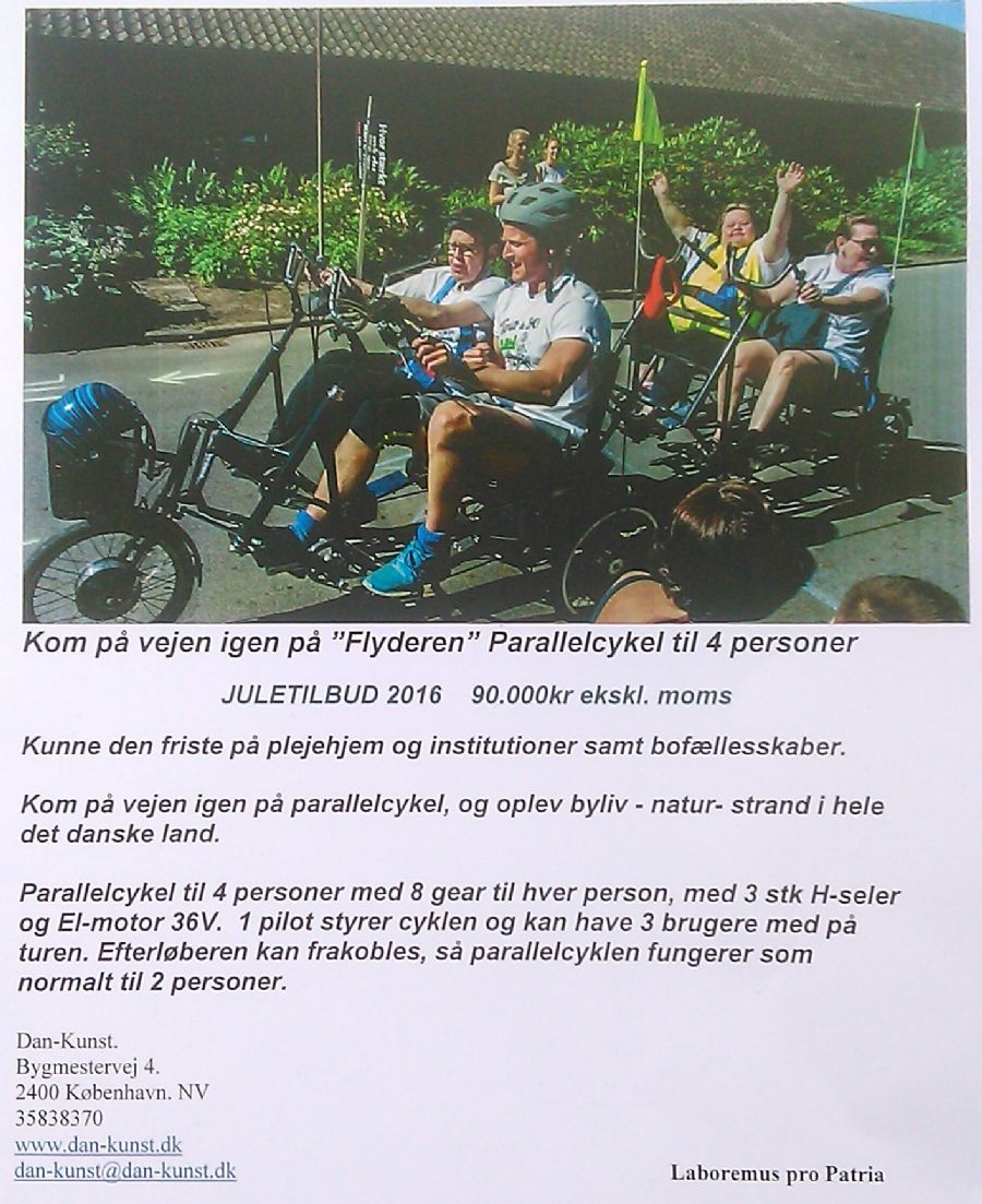 Juletilbud på Parallelcykel til 4 person
