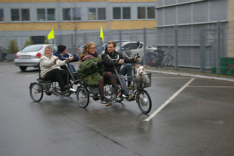 Parallelcykel til 4 personer