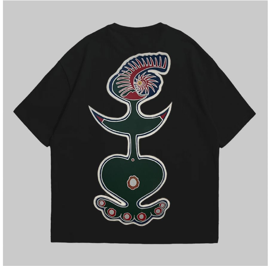 T-Shirts af kvinde j – tryk/grafik af Jørgen Wolfeld Pedersen