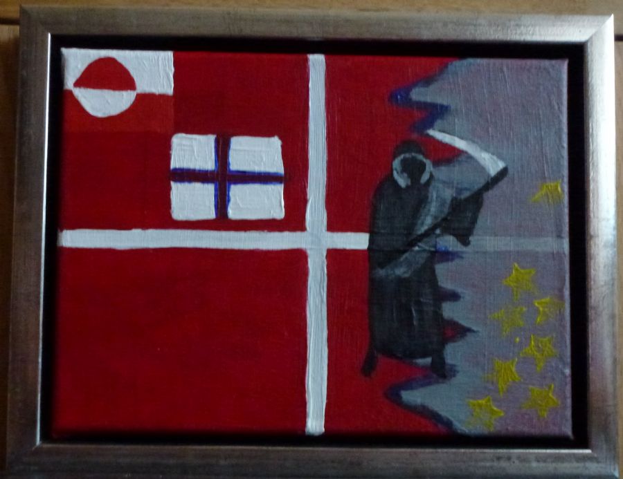 Dannebrog uden stjerner