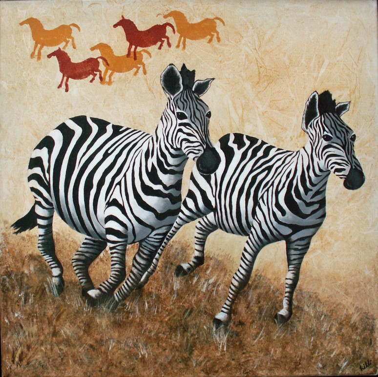 Zebra i løb