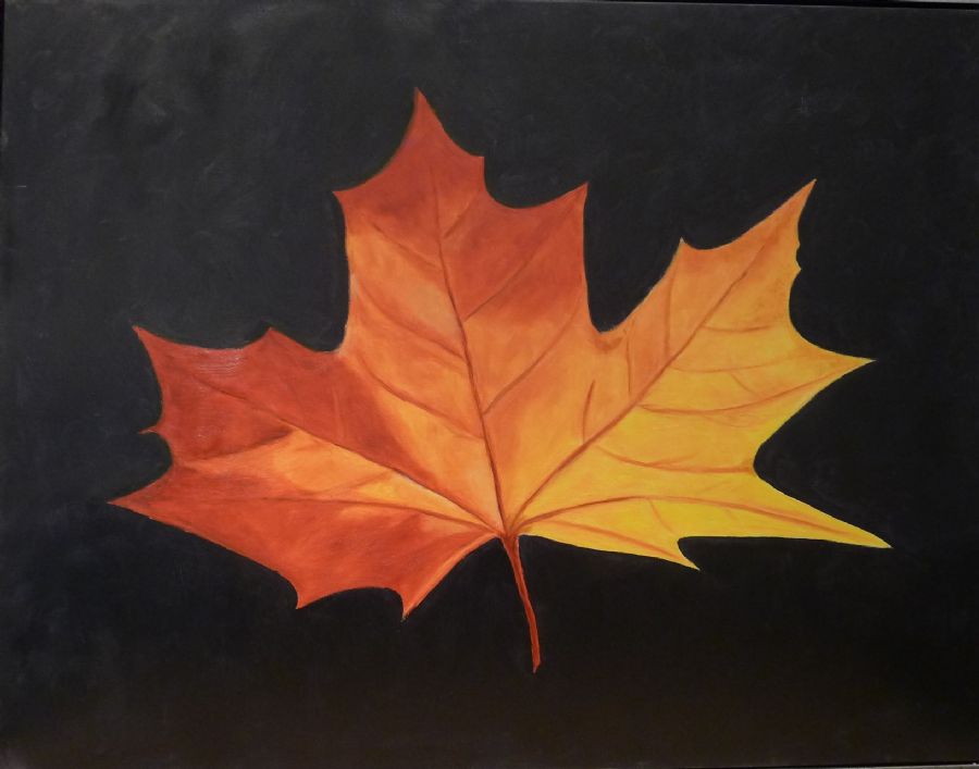 Ahornblad orange