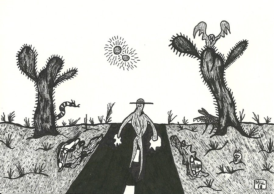 The lone alien-lawman