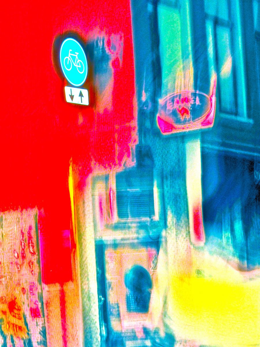 Red light district by night