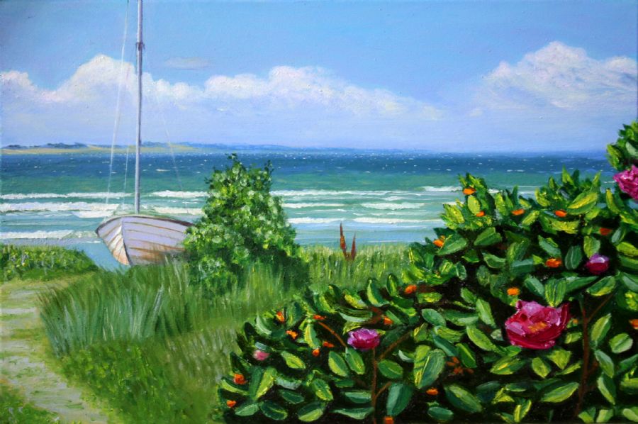 Sailboat on the beach, Ærø