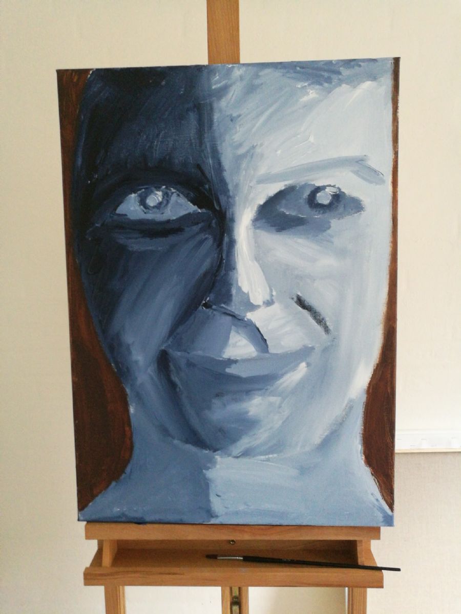 Paynes grey portræt