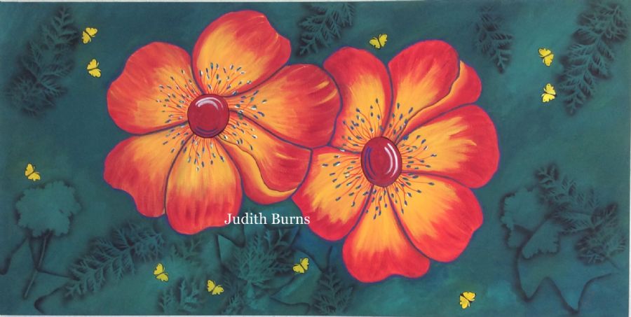 Gule/orange blomster