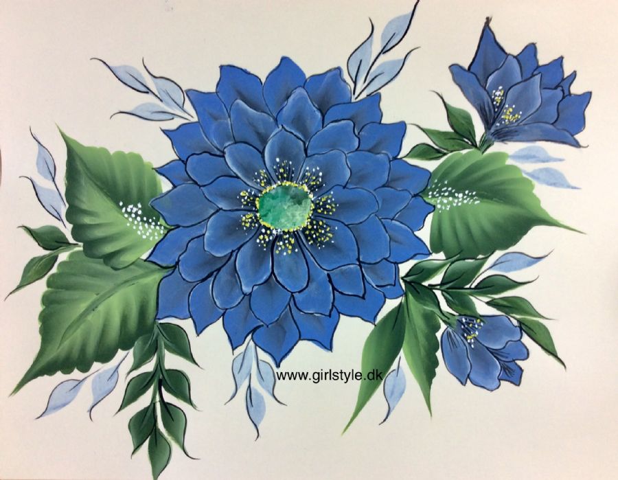 Blå blomst