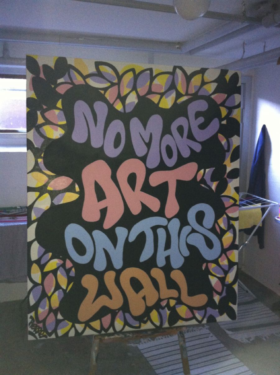 No more art on this wall