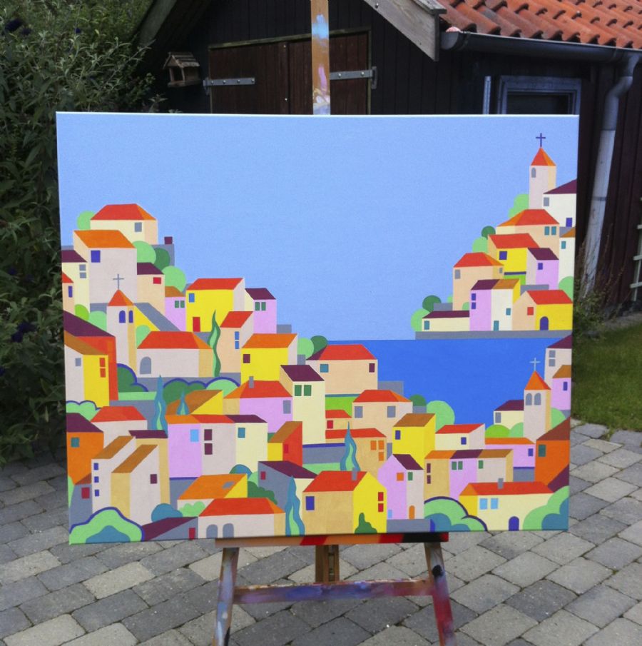 Italiens landsby ved havet