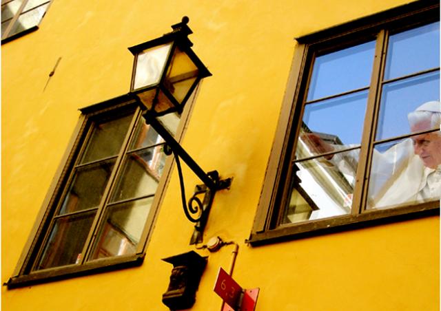 Old father in Stockholm