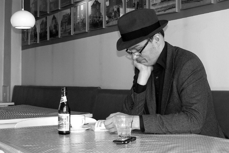 På kaffebar