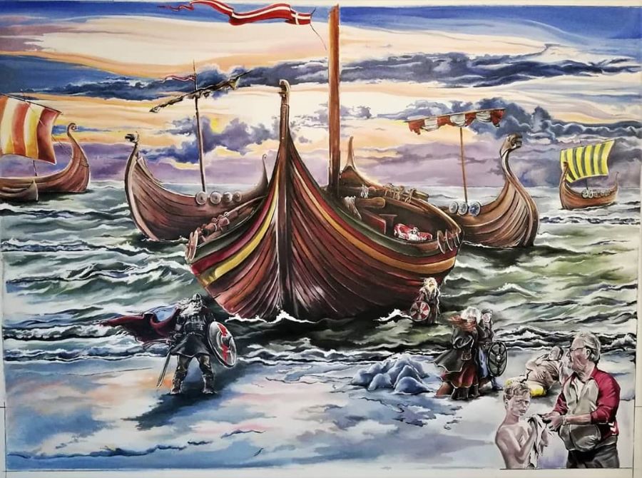 Holger Danske går i land