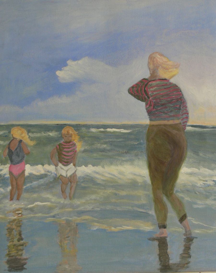 børn og strand
