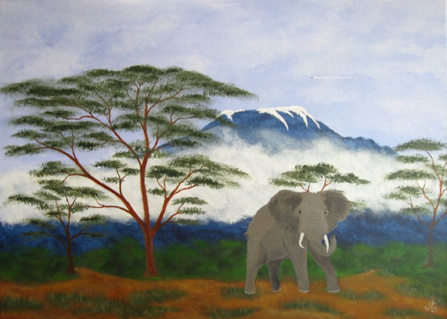 Udsigt til Kilimanjaro