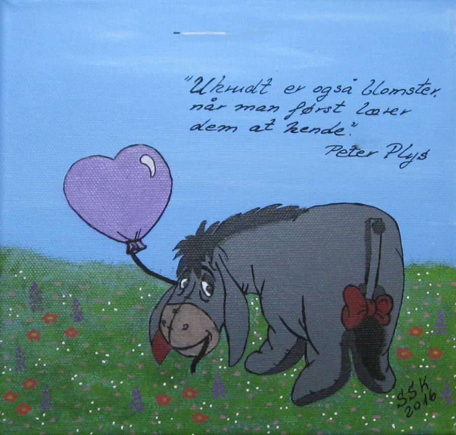 Æsel med hjerteballon