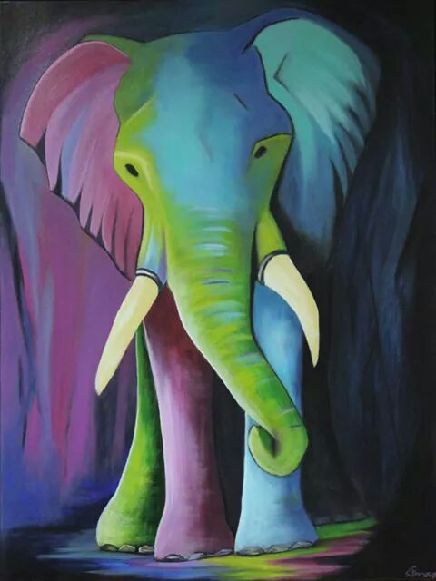 "Purpel Elephant "