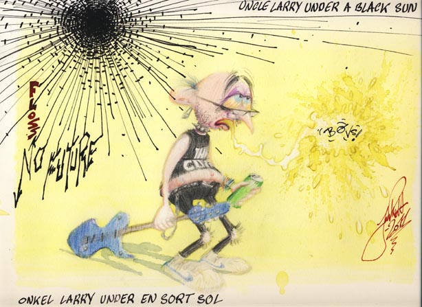 Onkel Larry under en sort sol