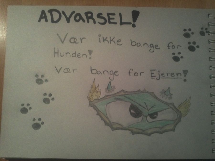 advarsels skilt