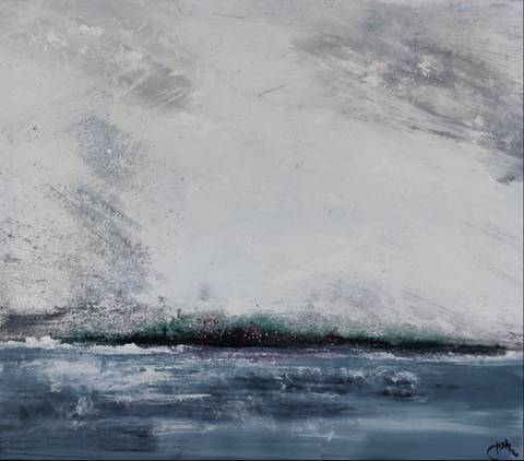 Blue Landscape – malerier af Jørgen Thomsen