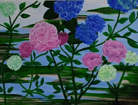 Blomsteridyl – malerier af Susanne Sørensen