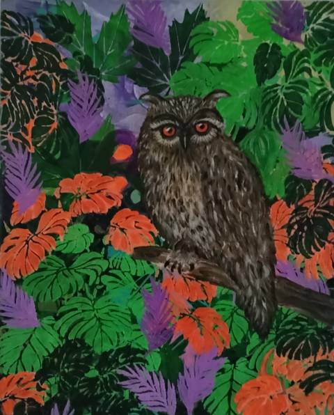 The wise one – malerier af Susanne Sørensen