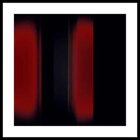 GOLDEN LIGHT IN RED ROOM #1 – tryk/grafik af CHRIST FLINT