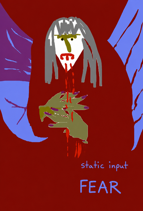 Static input FEAR – digital kunst af Hanne Clemens