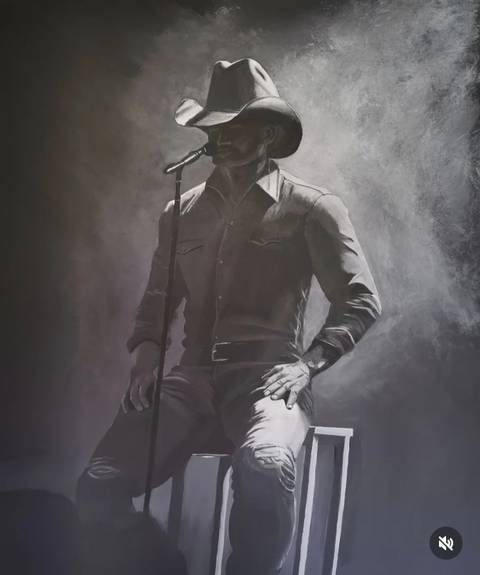 The Country Singer – malerier af Heidi Lebmeier