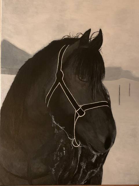 Horsy – malerier af Mette Dahl Pedersen