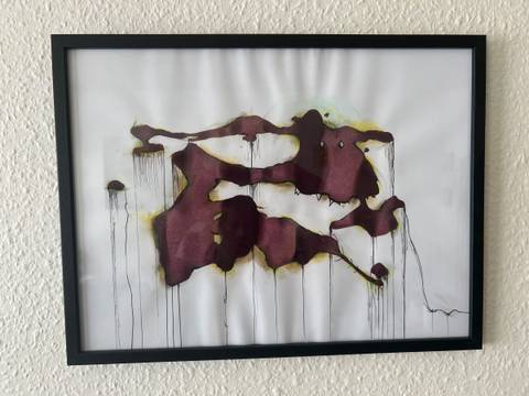 Abstrakt figur – mixed media af dasfugl