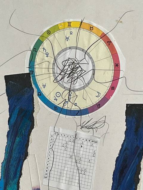 Astrologisk portræt – collager af Anders Hjuler