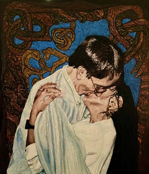 “I dreamt I kissed  an Angel” – malerier af Henrik Saar