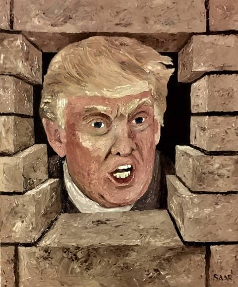 “Trump” – malerier af Henrik Saar